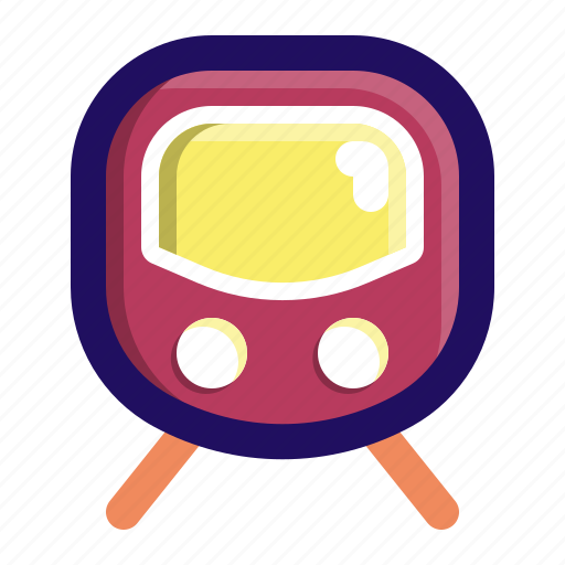 Metro, public, railway, station, train, transport icon - Download on Iconfinder
