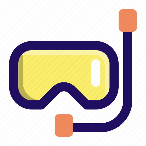 Dive, diving, goggles, scuba, snorkel, snorkeling icon - Download on Iconfinder