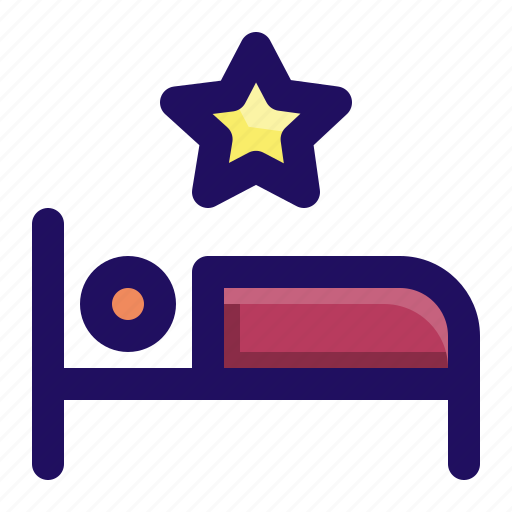 Bed, hotel, rating, sleep, star icon - Download on Iconfinder