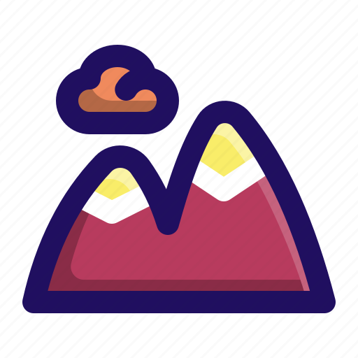 Camping, frozen, mountain, mountains, outdoors icon - Download on Iconfinder