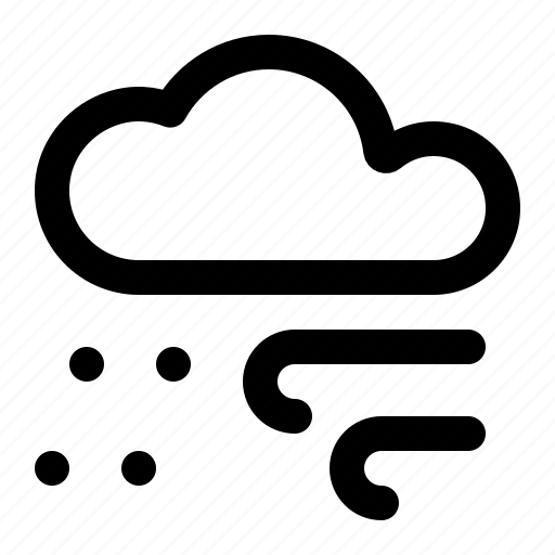 Climate, cloud, cloudy, sky, snow, wind icon - Download on Iconfinder