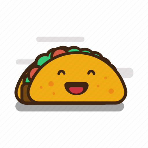  Cartoon emoji emoticon expression fast food mexican 