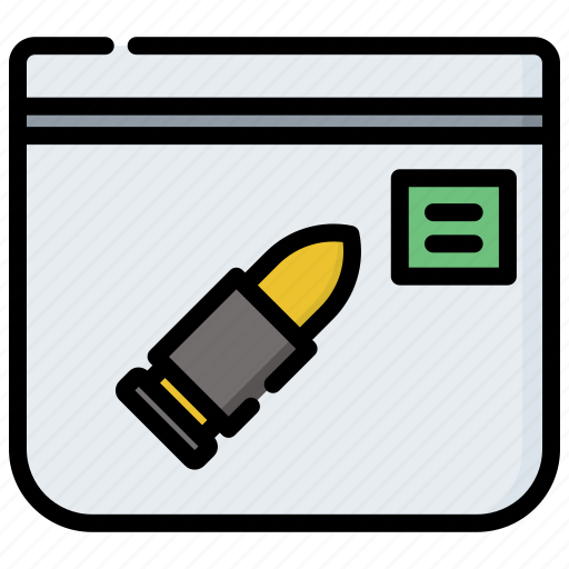 Bullet, data, document, evidence, justice, law, legal icon - Download on Iconfinder