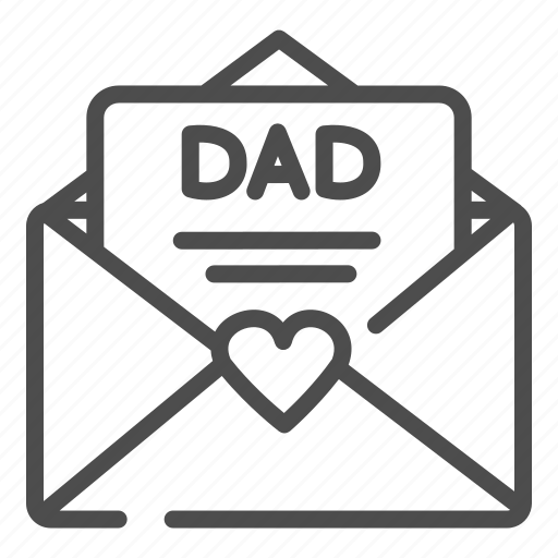 Dad, card, celebration, envelope, letter, paper, mail icon - Download on Iconfinder
