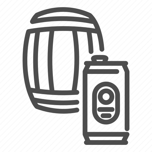 Barrel, beer, cask, alcohol, drink, tin, jar icon - Download on Iconfinder