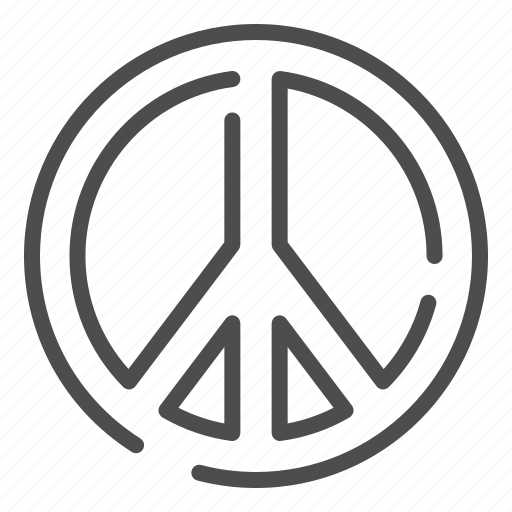 Peace, pacifist, hippie, pacifism, round, circle, emblem icon - Download on Iconfinder