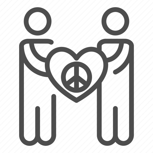 Peace, friendship, human, heart, care, emblem icon - Download on Iconfinder
