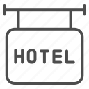 signboard, hotel, motel, decoration, square, pin