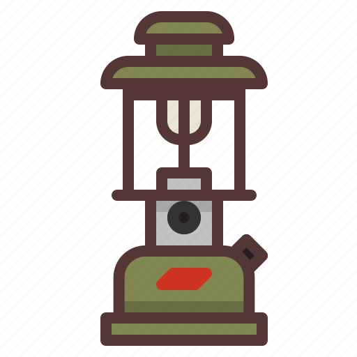 Camping, gas lantern, lantern, light, outdoors icon - Download on Iconfinder