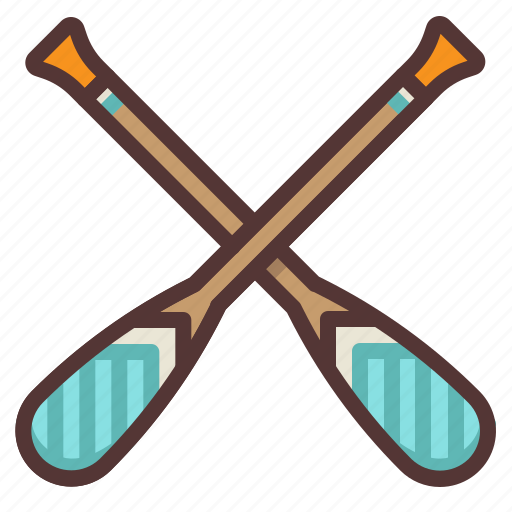 Boating, canoe, canoeing, paddle, paddles, water icon - Download on Iconfinder