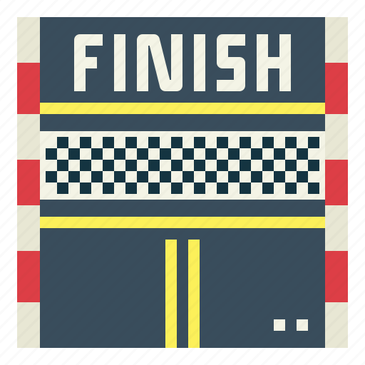 Competition, finish, line, racing, signaling icon - Download on Iconfinder