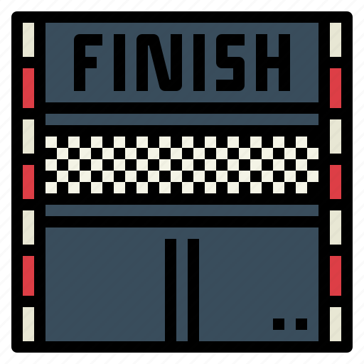 Competition, finish, line, racing, signaling icon - Download on Iconfinder