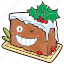 cake, pastry, chocolate, kawaii, christmas, xmas, cute, decoration 