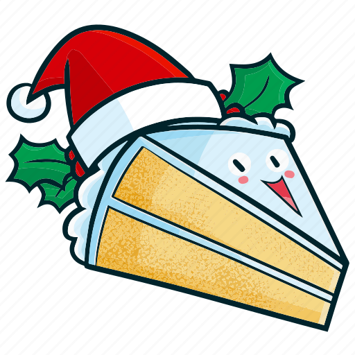 Cake, pastry, kawaii, christmas, xmas, decoration, santa icon - Download on Iconfinder
