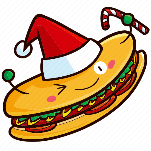 Hot dog, food, christmas, xmas, decoration, meal, winter icon - Download on Iconfinder