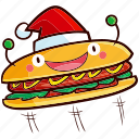 hot dog, food, christmas, kawaii, xmas, decoration, restaurant, meal