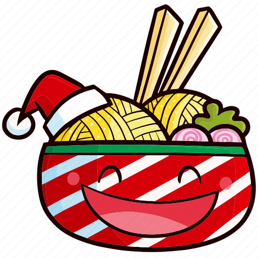 Noodle, food, kawaii, christmas, xmas, decoration, meal icon - Download on Iconfinder