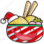 noodle, food, kawaii, christmas, xmas, decoration, meal 