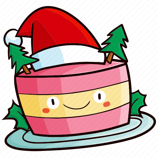 Tart, food, cake, sweet, christmas, kawaii, decoration icon - Download on Iconfinder
