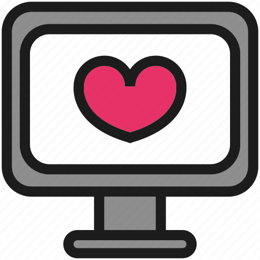 Computer, cute, desktop, heart, kawaii icon - Download on Iconfinder