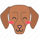 dachshund, dachshund icon, dog, kawaii