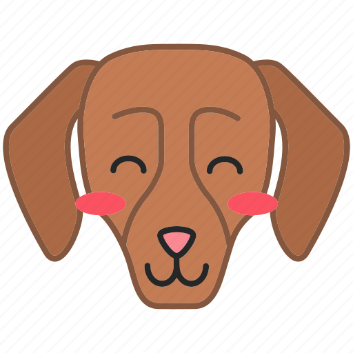 Dachshund, dachshund icon, dog, kawaii icon - Download on Iconfinder