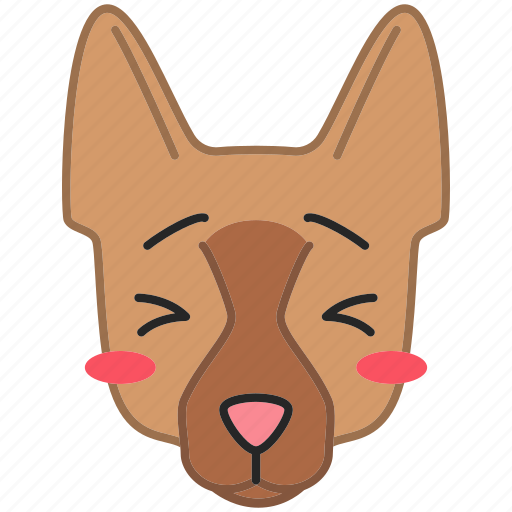 Dog, german shepherd, german shepherd icon, kawaii icon - Download on Iconfinder