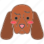 cocker spaniel, cocker spaniel icon, dog, kawaii 