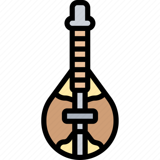 Dombra, music, string, instruments, kazakh icon - Download on Iconfinder