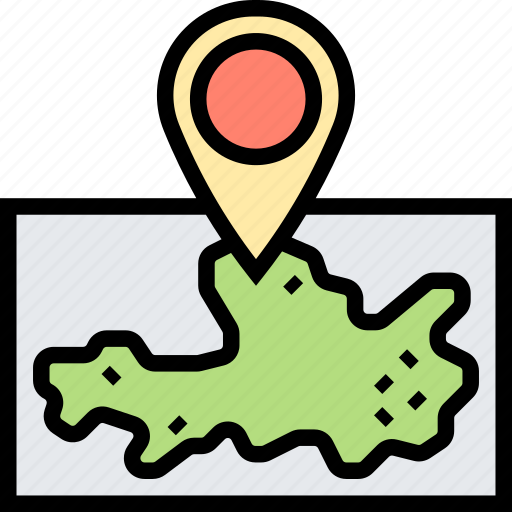 Kazakhstan, map, country, geography, location icon - Download on Iconfinder