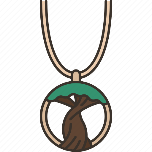 Baobab, necklace, jewelry, african, souvenir icon - Download on Iconfinder