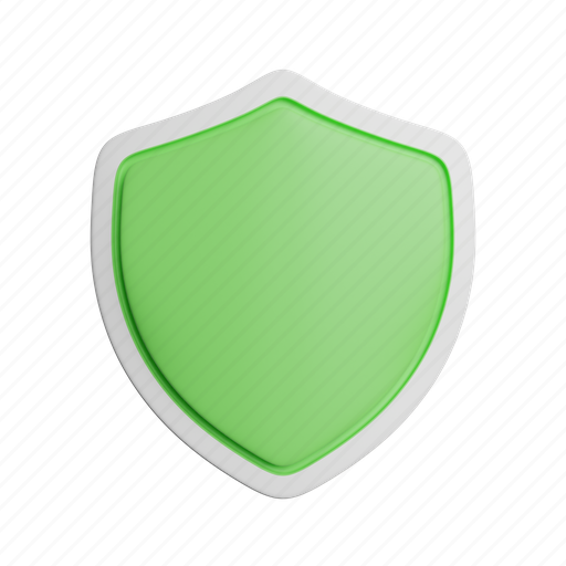 Shield, front, secure, protection, safety, security, protect 3D illustration - Download on Iconfinder