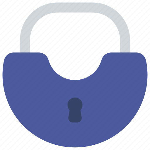 Semi, circle, lock, locksmith, security, circular icon - Download on Iconfinder