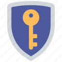 shield, key, locksmith, security, unlocked