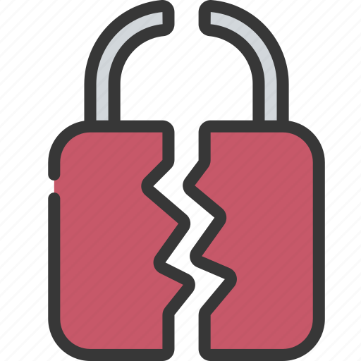 Broken, lock, locksmith, security, damaged icon - Download on Iconfinder