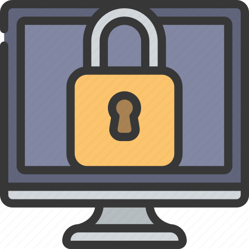 Computer, lock, locksmith, security, digital icon - Download on Iconfinder