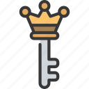 crown, key, locksmith, security, king