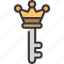crown, key, locksmith, security, king 
