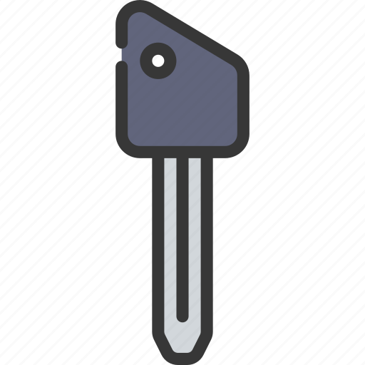 Cut, off, rectangle, key, locksmith, security icon - Download on Iconfinder