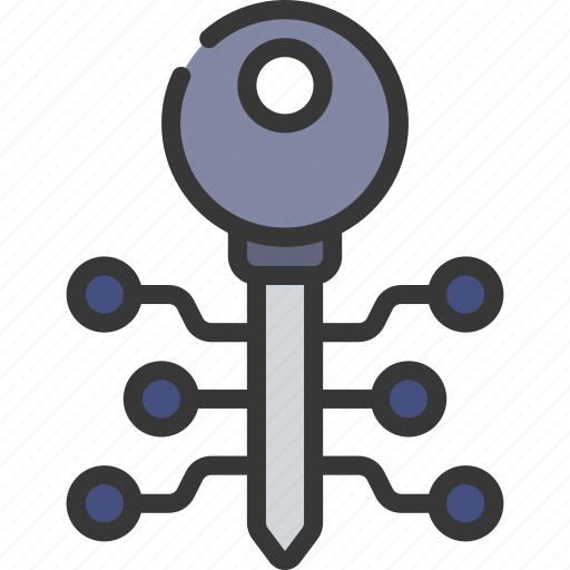 Cyber, key, locksmith, security, digital icon - Download on Iconfinder