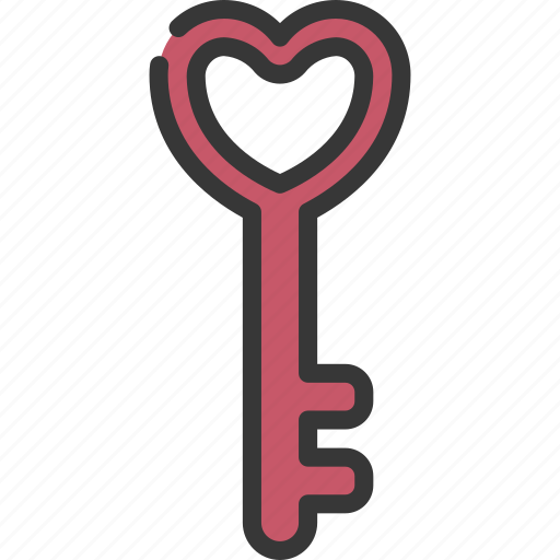 Heart, key, locksmith, security, love icon - Download on Iconfinder