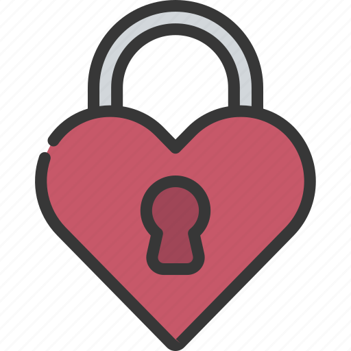 Heart, lock, locksmith, security, love icon - Download on Iconfinder