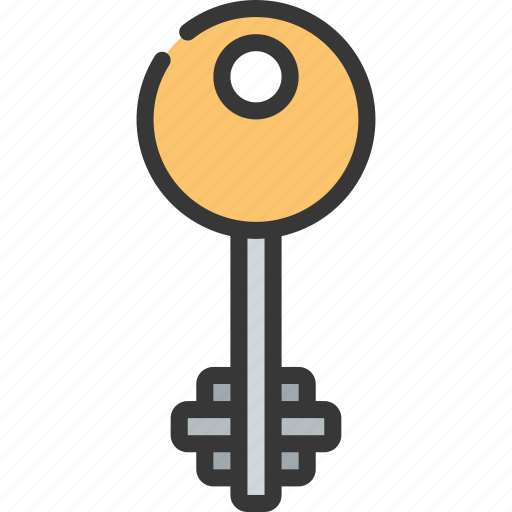 Key, both, sides, locksmith, security, old icon - Download on Iconfinder