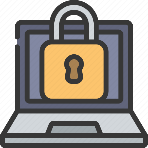 Laptop, lock, locksmith, security, digital icon - Download on Iconfinder