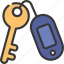oval, key, chain, locksmith, security 