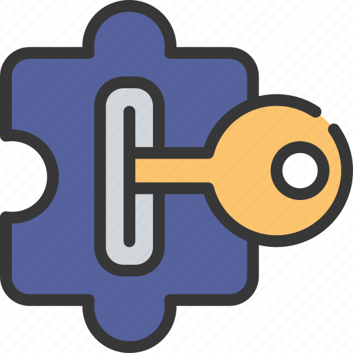 Puzzle, key, locksmith, security, piece icon - Download on Iconfinder