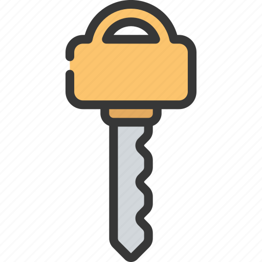 Rectangle, wavey, key, locksmith, security icon - Download on Iconfinder