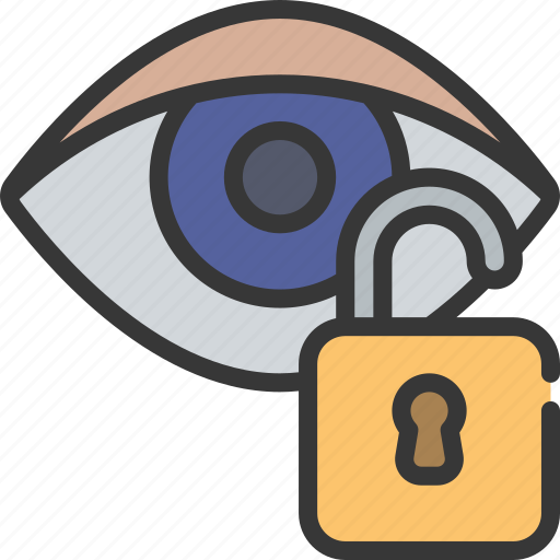 Retina, unlock, locksmith, security, eye icon - Download on Iconfinder