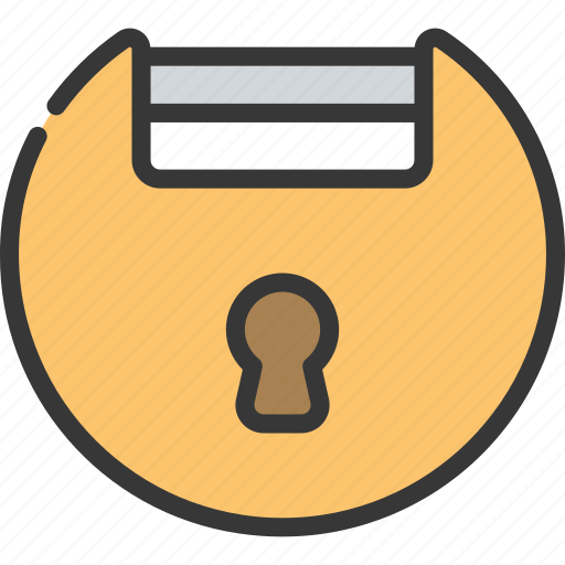 Rounded, bolt, lock, locksmith, security, locked icon - Download on Iconfinder
