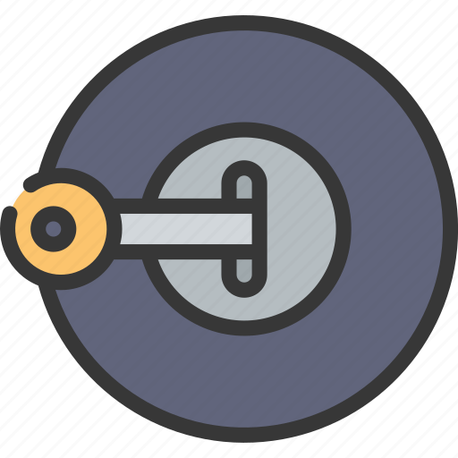Unlock, round, lock, locksmith, security, locked icon - Download on Iconfinder
